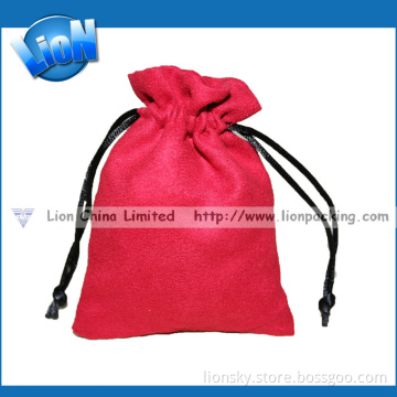Suede Drawstring Pouch Bag for Gift Packing Pouch (L-085)
